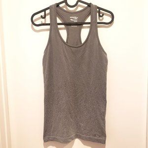 Saucony Tank Top Stretch Athletic Running Racerback Ombre Heather Gray Sz Small